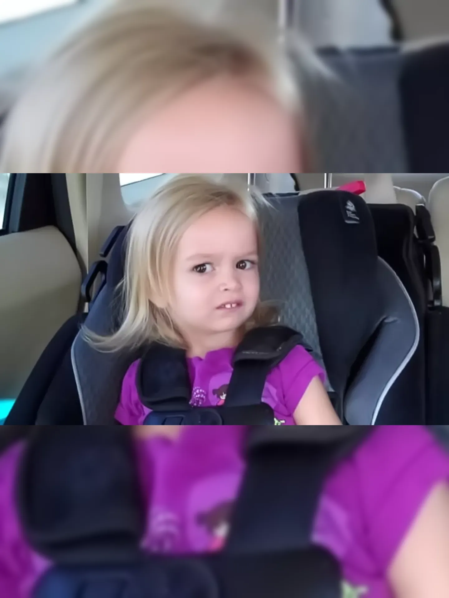 Chloe viralizou no vídeo em que aparece irritada com sua irmã