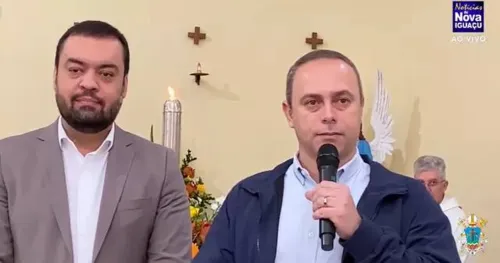 Cláudio Castro participou de evento religioso em Nova Iguaçu