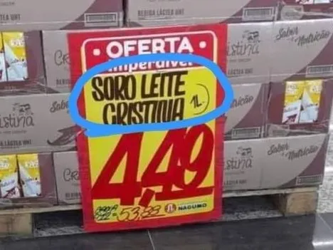 Exemplo de mercado que vende soro de leite