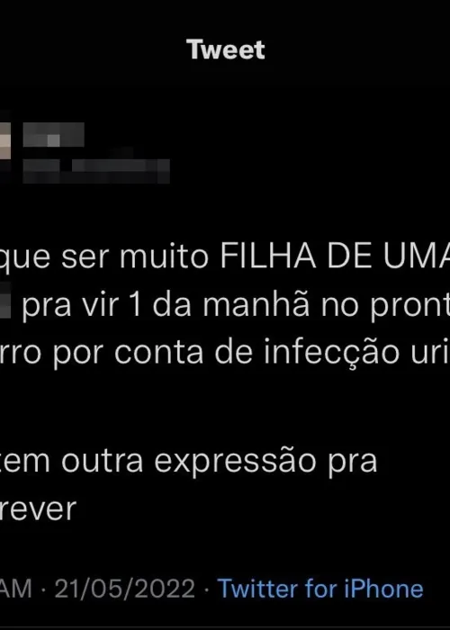 Comentários da médica investigada