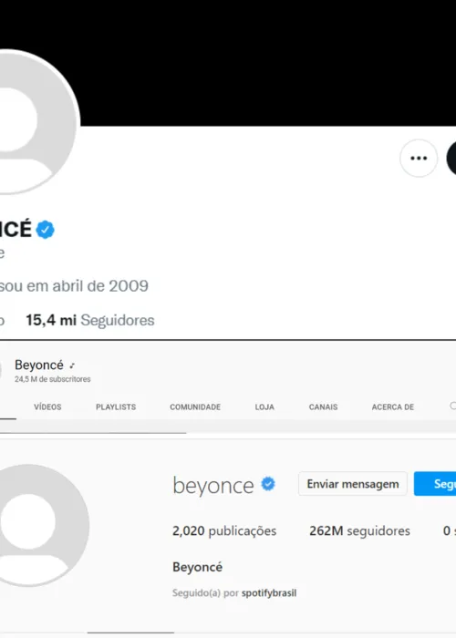 Imagem ilustrativa da imagem Fãs curiosos? Beyoncé apaga fotos das páginas oficiais