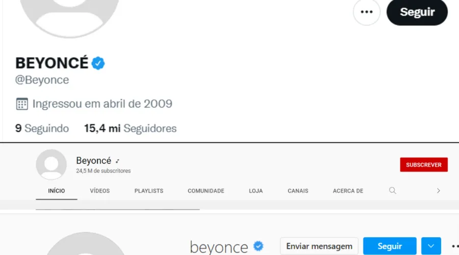 Imagem ilustrativa da imagem Fãs curiosos? Beyoncé apaga fotos das páginas oficiais