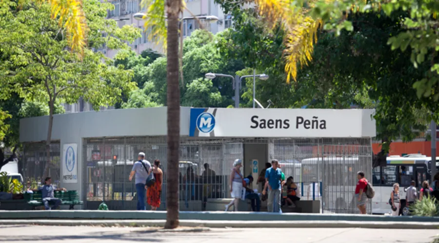 Estação Metrô Saens Peña, na Tijuca