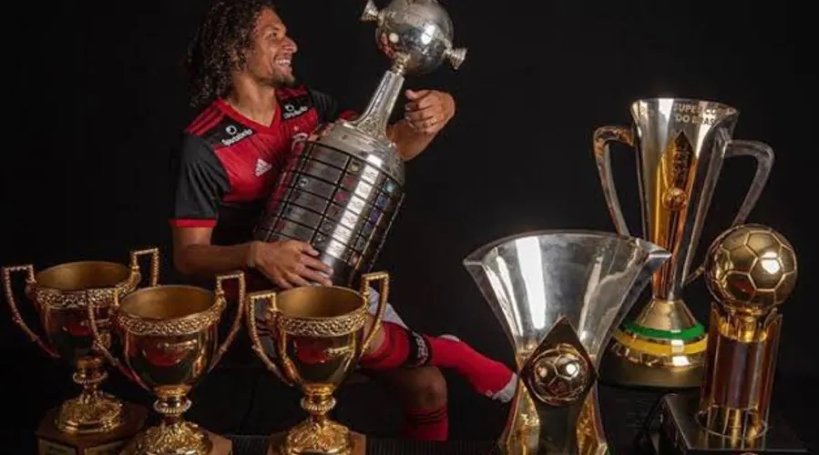 Arão ganhou diversos títulos com a camisa do Flamengo.