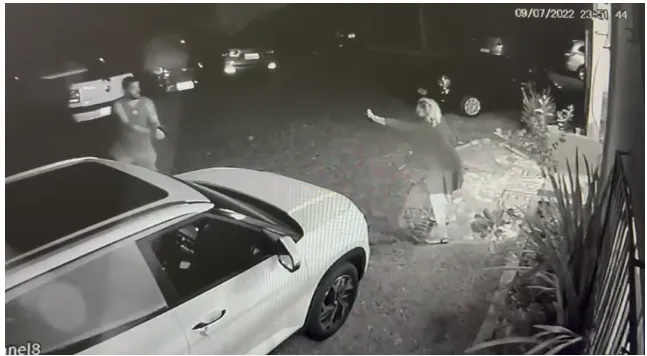 Imagens de câmeras mostraram Guaranho invadindo uma festa particular do guarda municipal Marcelo Arruda