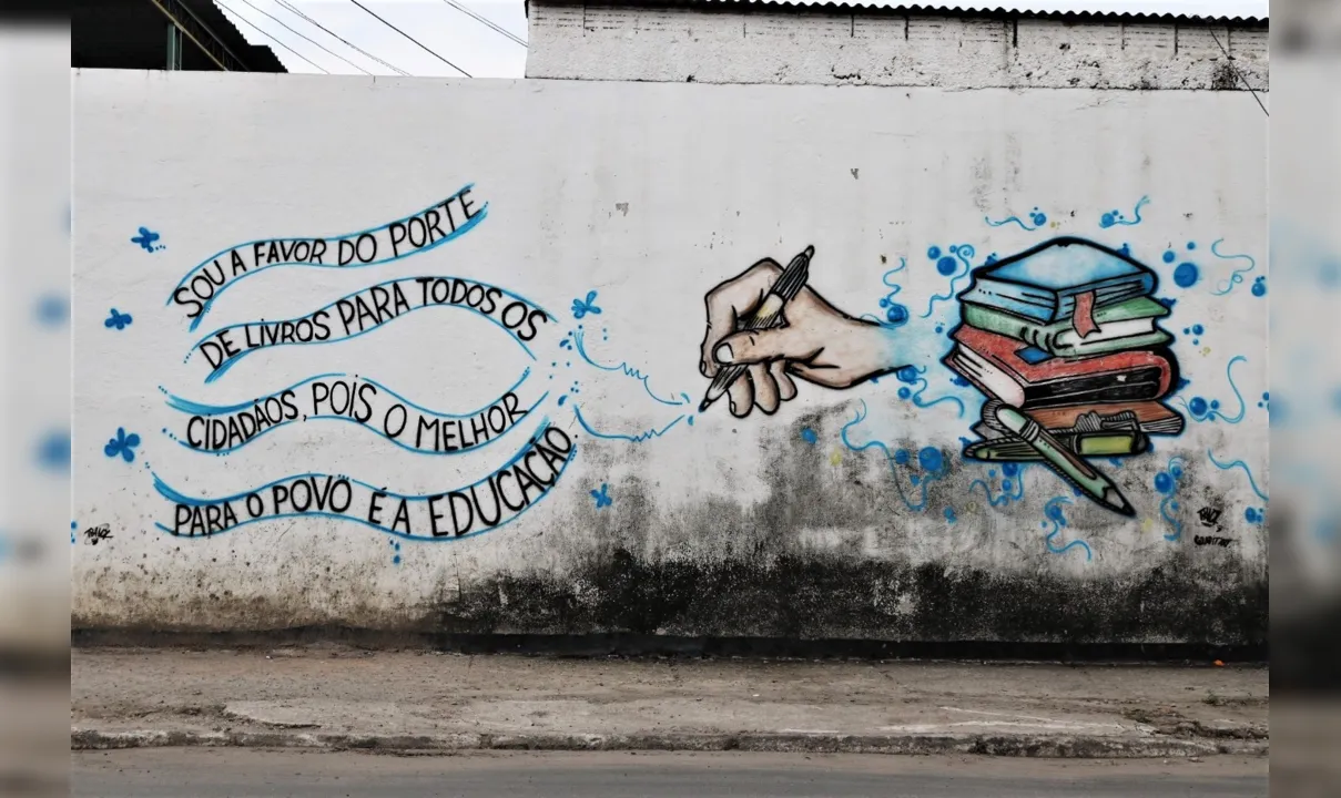 Arte nos muros do Colégio Estadual Lauro Correa destaca papel transformador da educação