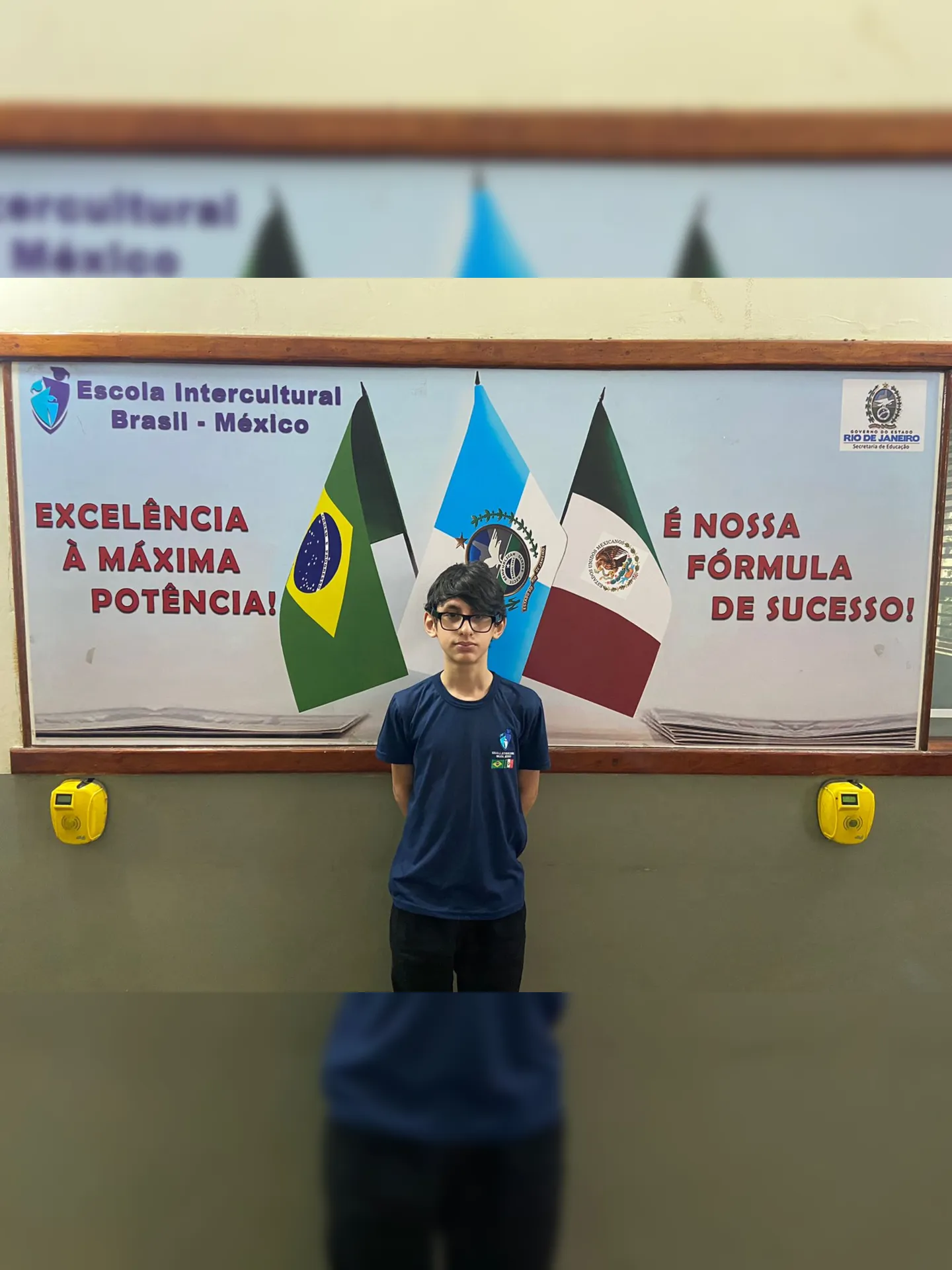 Bernardo Máximo da Costa estuda no Ciep 413 Adão Pereira Nunes – Intercultural Brasil-México