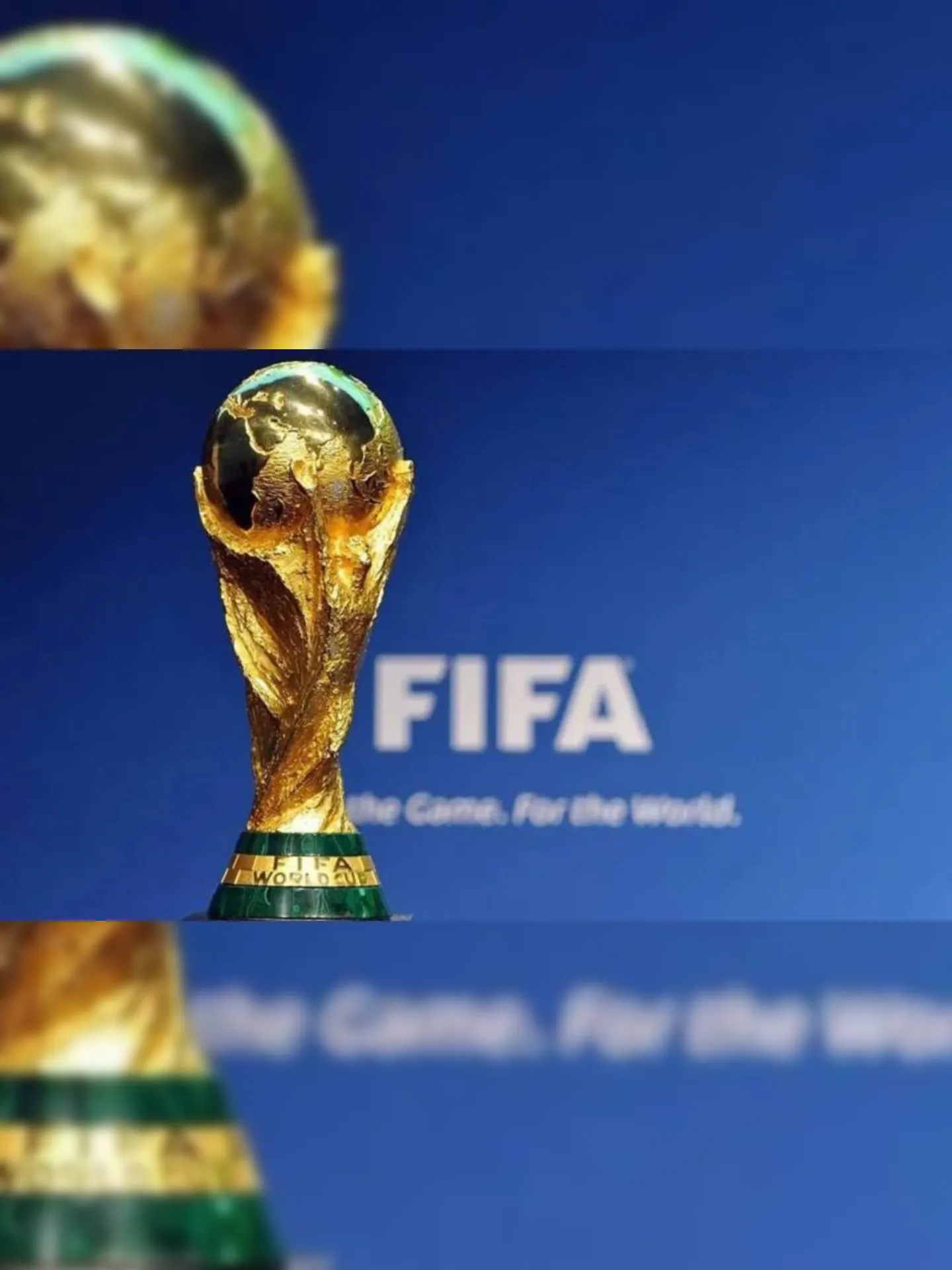 Famosa taça da Copa do Mundo da Fifa