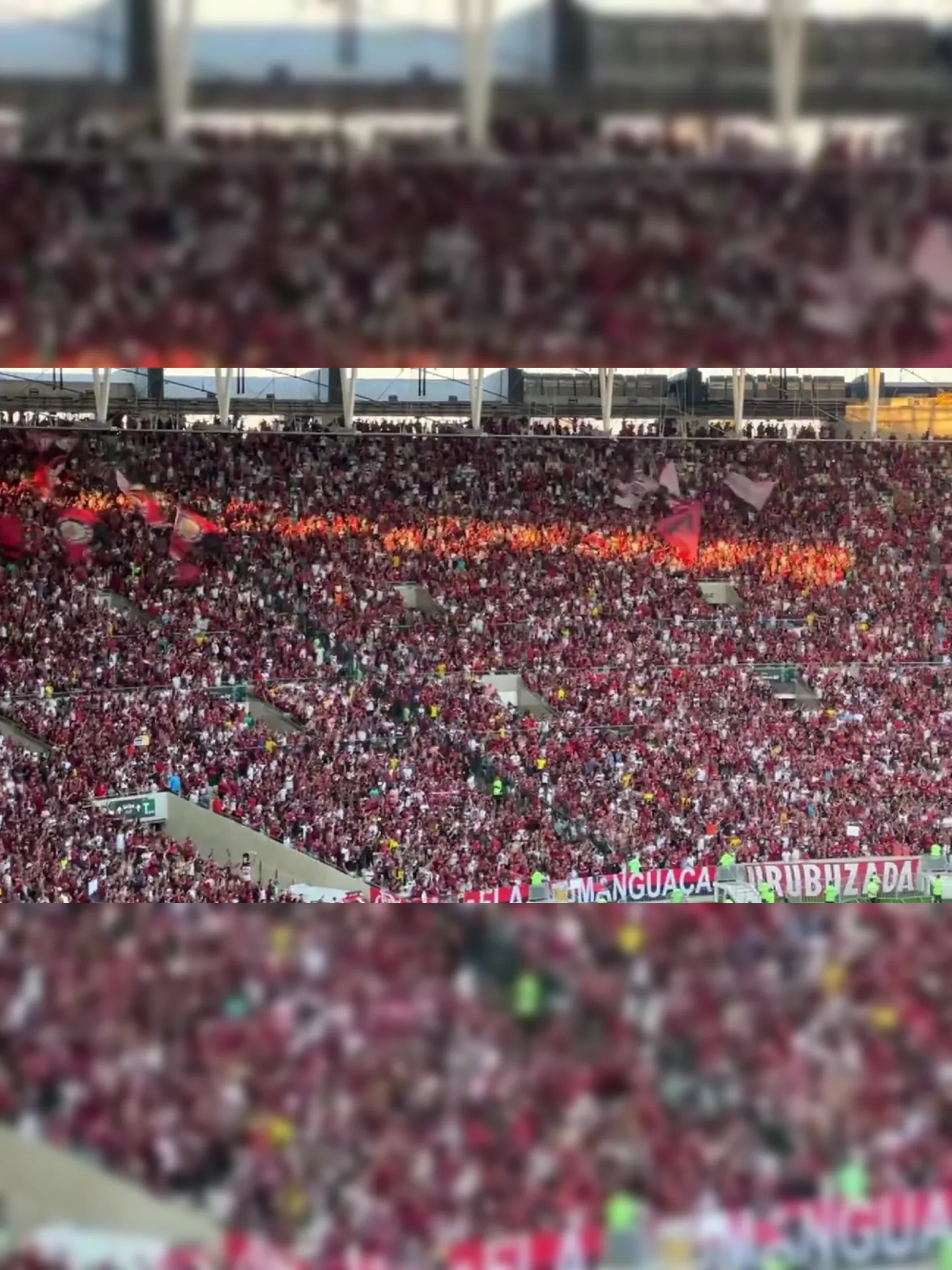Torcida do Flamengo presente no Maracanã neste domingo