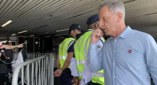 O presidente do Flamengo, Rodolfo Landim, se mostrou revoltado com a situação do sorteio