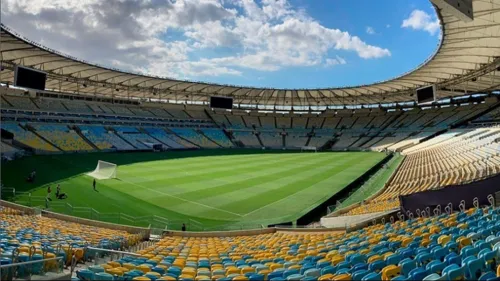 Interior do estádio do Maracanã, local da partida