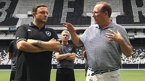 André Mazzuco e John Textor, homens das contratações no Botafogo