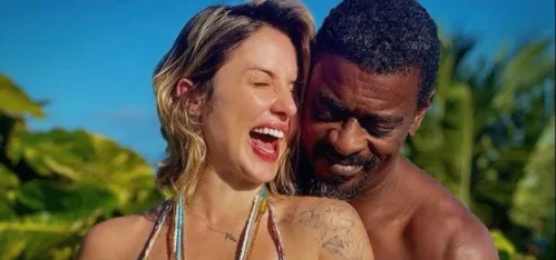 Seu Jorge e Karina Barbieri estão felizes com a gravidez