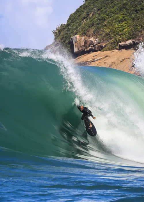 Wyliam Santana e outros surfistas brilharam em Itacoatiara