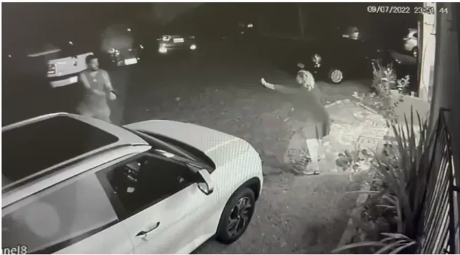 Imagens de câmeras mostraram Guaranho invadindo uma festa particular do guarda municipal Marcelo Arruda