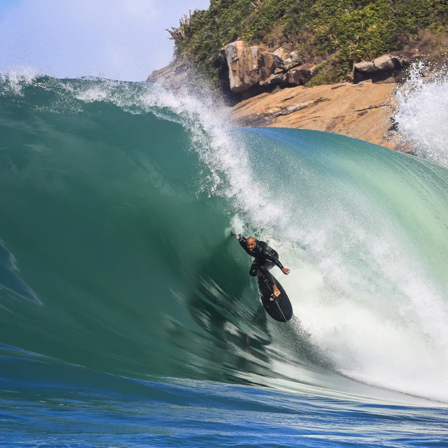 Wyliam Santana e outros surfistas brilharam em Itacoatiara