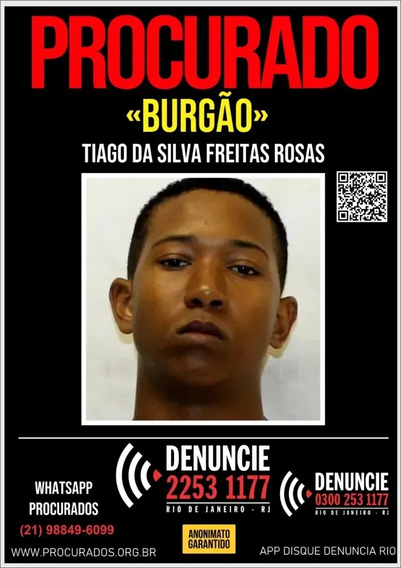 Tiago, principal acusado do crime, já possui passagens por crimes como tráfico de drogas