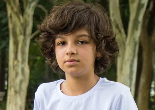 Gustavo Corasini, de 12 anos, foi atropelado na rua de sua casa, em São Paulo