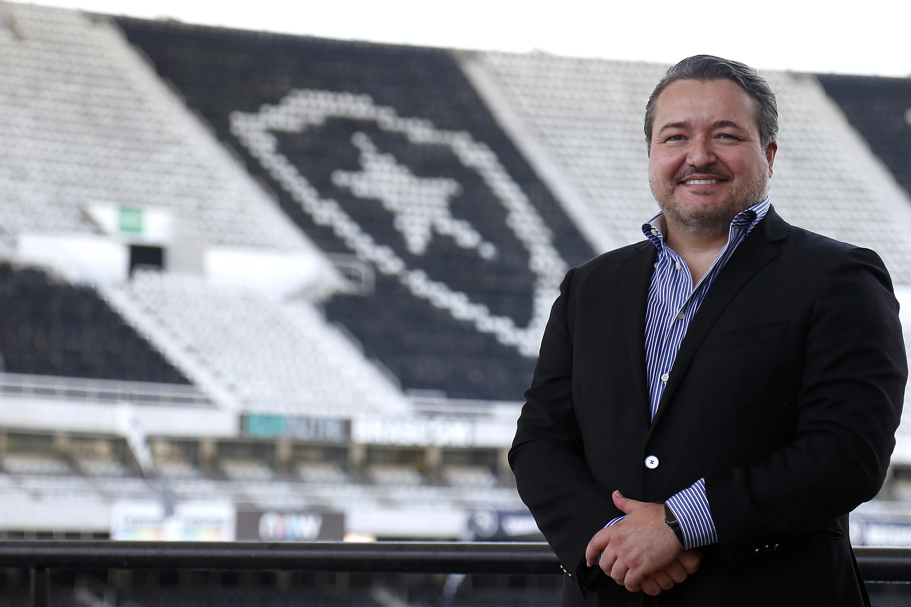 CEO Jorge Braga em sua apresentação no Botafogo