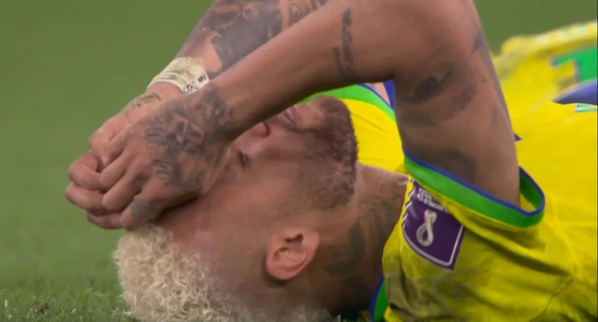 Jogador chorou muito após a derrota