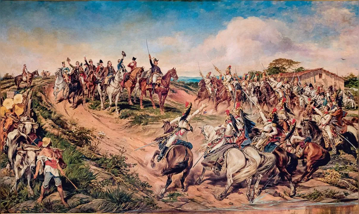 Grito do Ipiranga registrado pelo pintor Pedro Américo décadas depois de 1820
