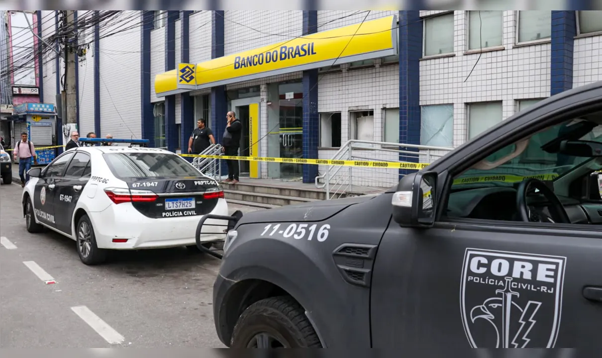 Uma agência do Banco do Brasil foi explodida na Baixada Fluminense