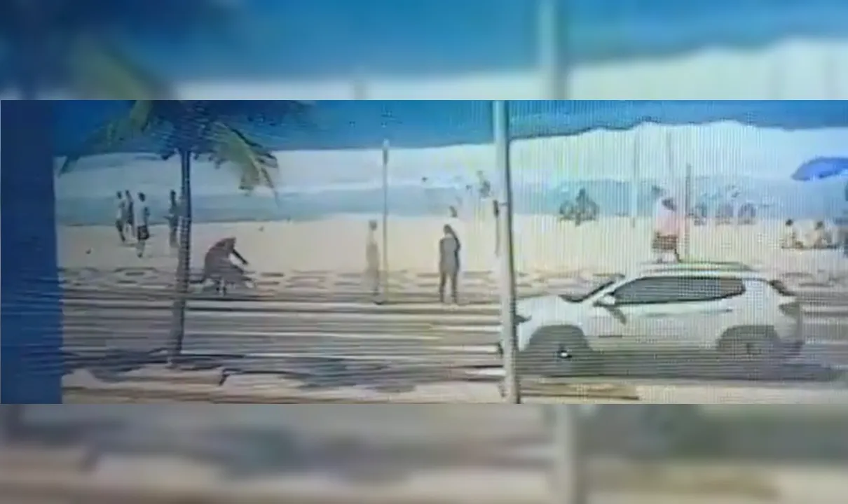 Vídeo mostra momento em que a vítima é atropelada