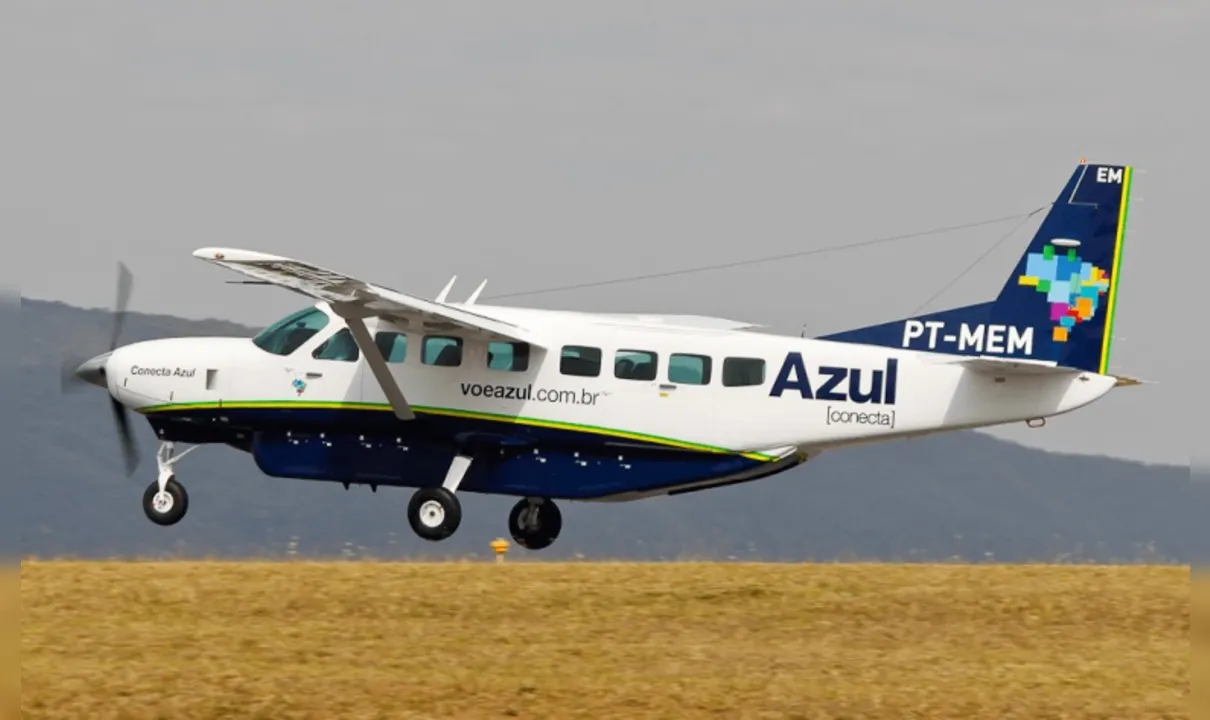 Avião do modelo Cessna C208 Grand Caravan não possui banheiros