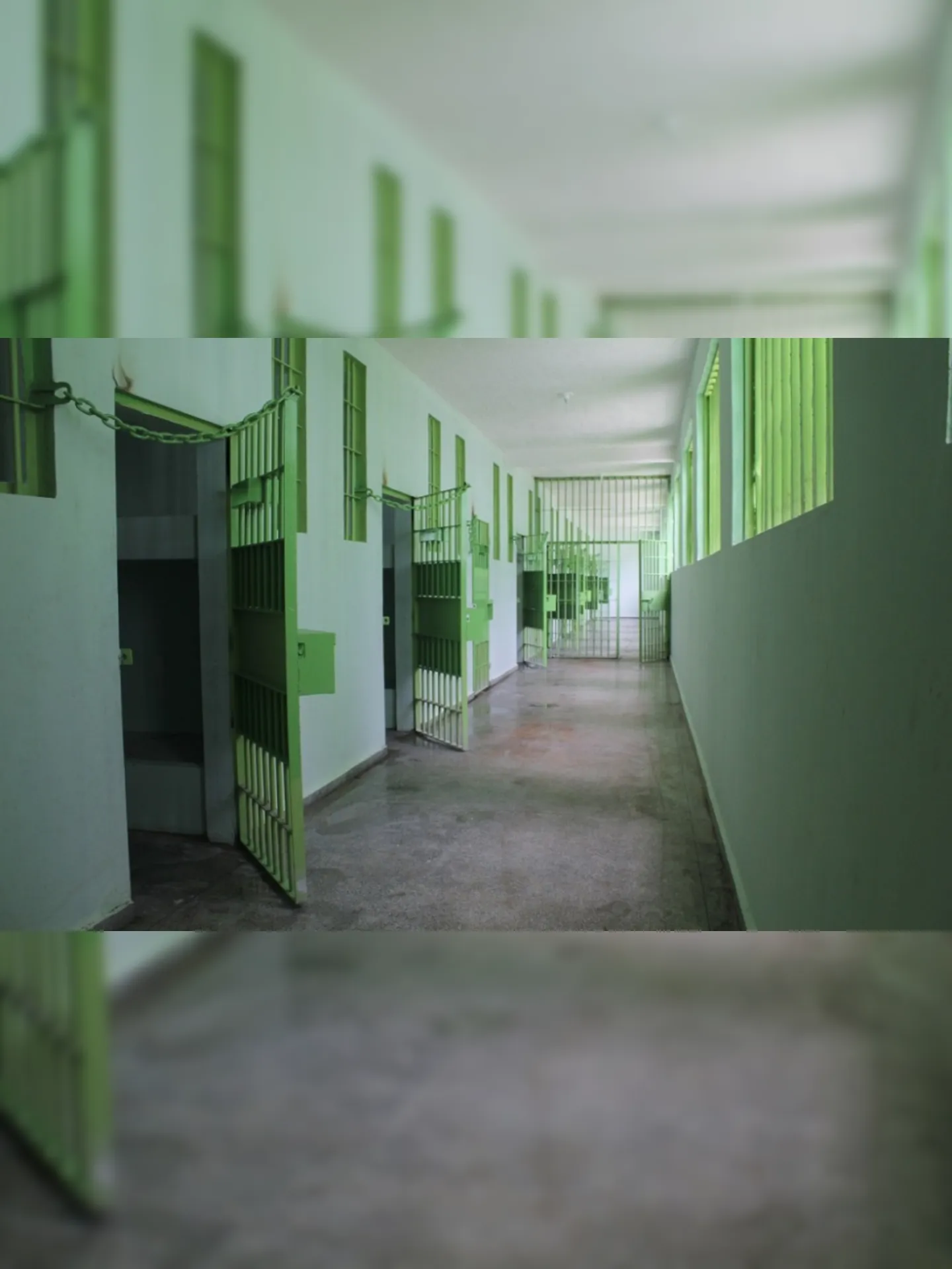 Interior de uma das prisões do estado do Rio