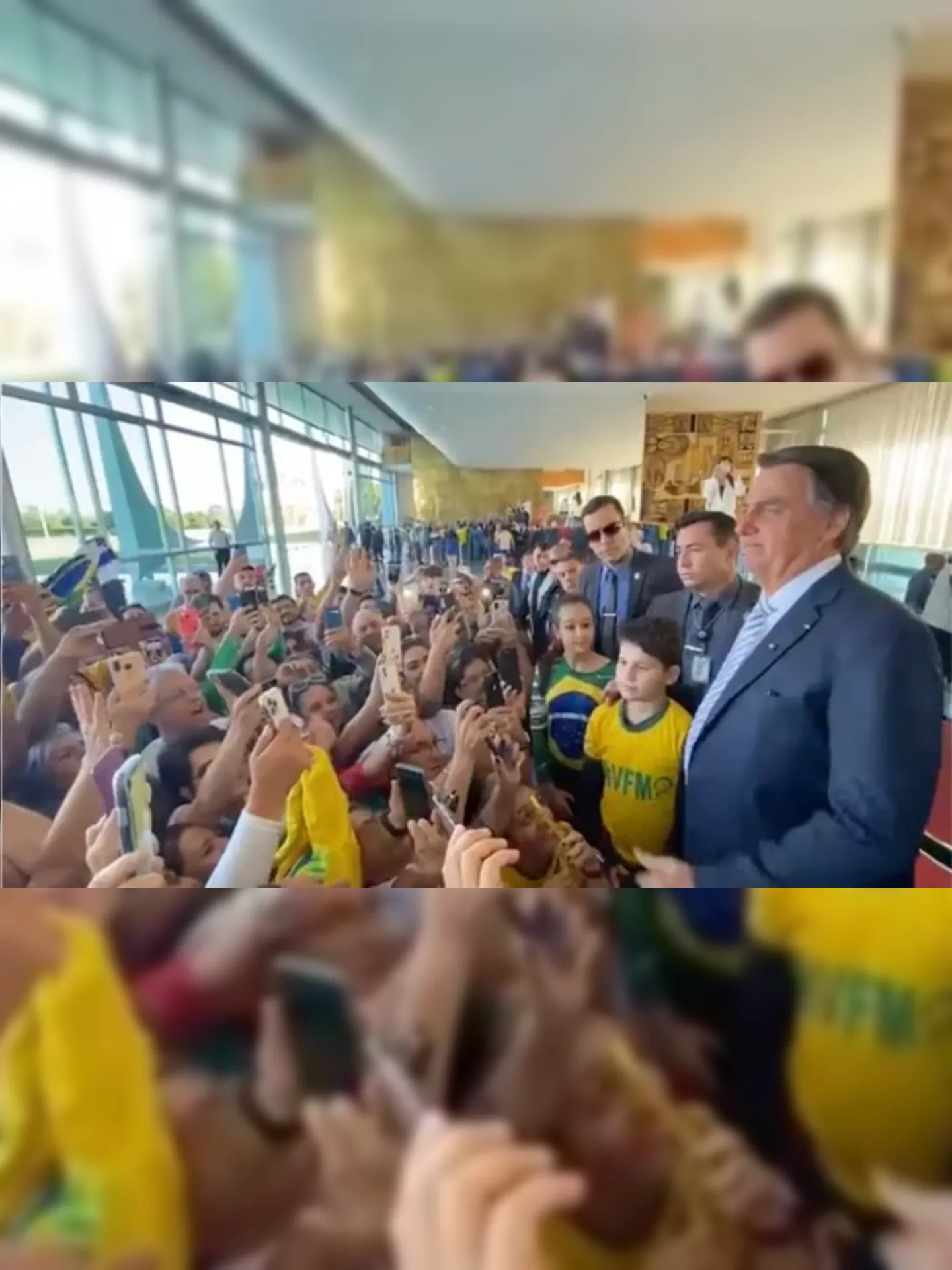 Bolsonaro pouco antes do desfile das comemorações do Bicentenário da Independência, em Brasília