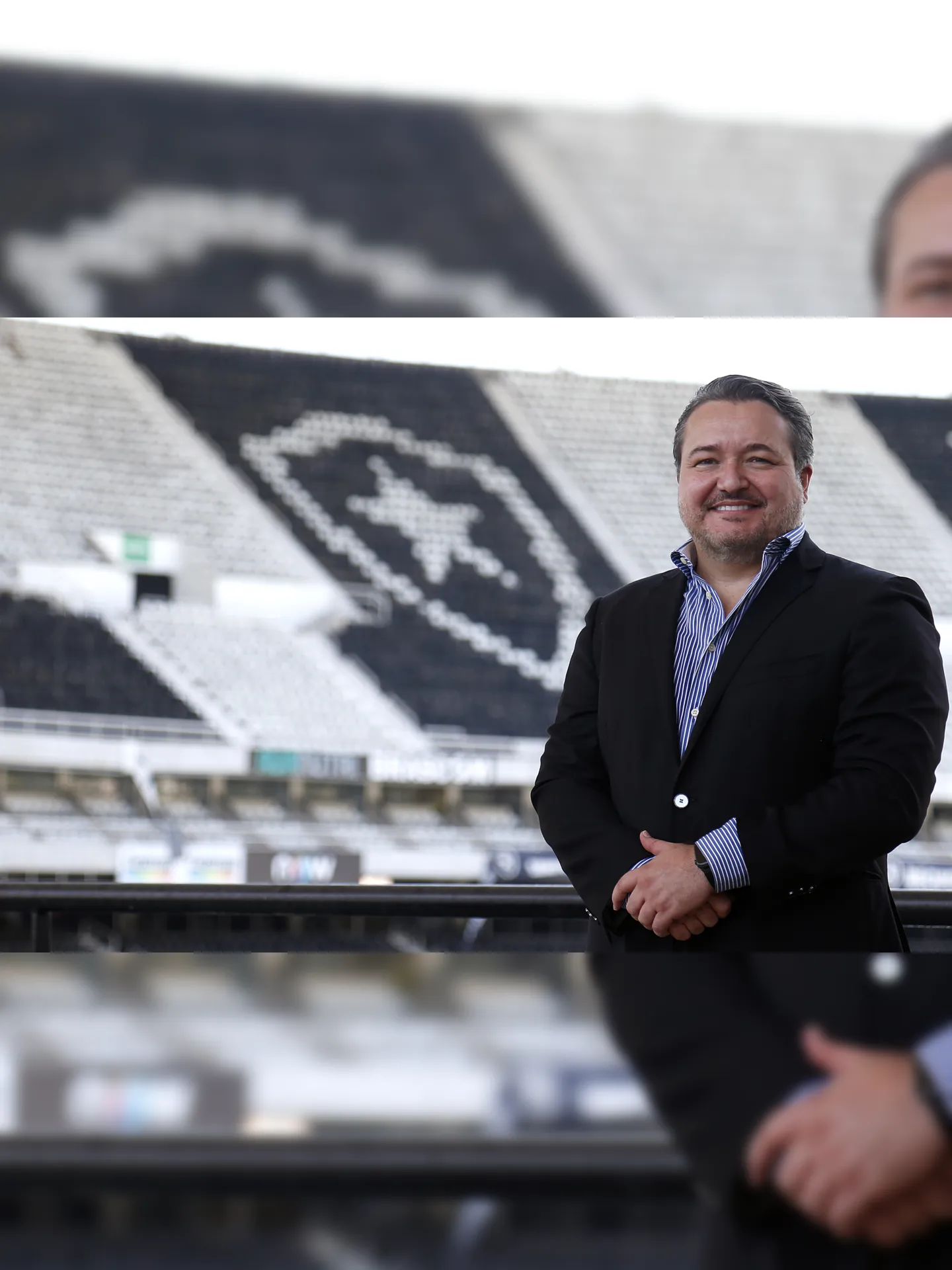 CEO Jorge Braga em sua apresentação no Botafogo