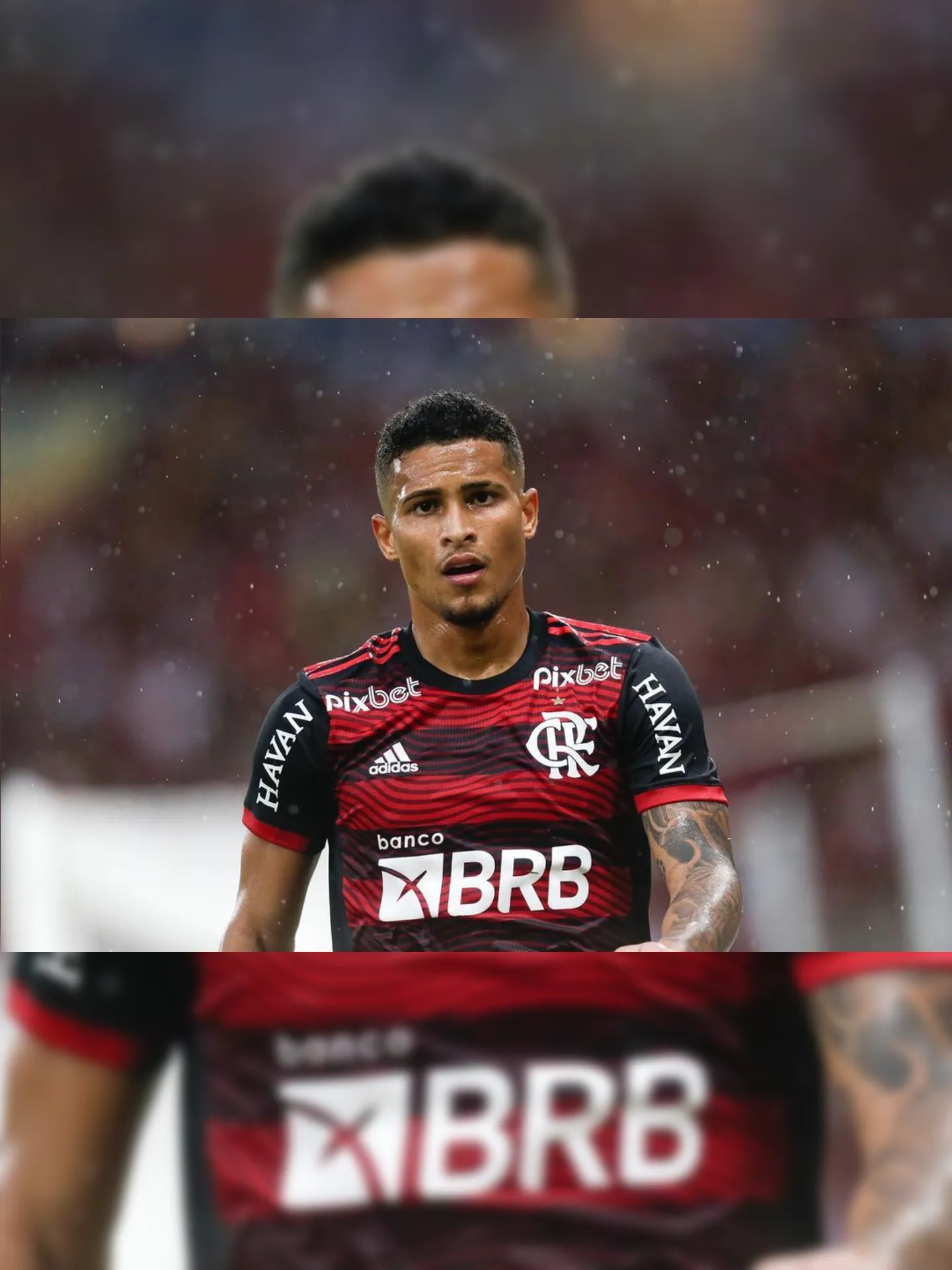 João Gomes em partida pelo Flamengo