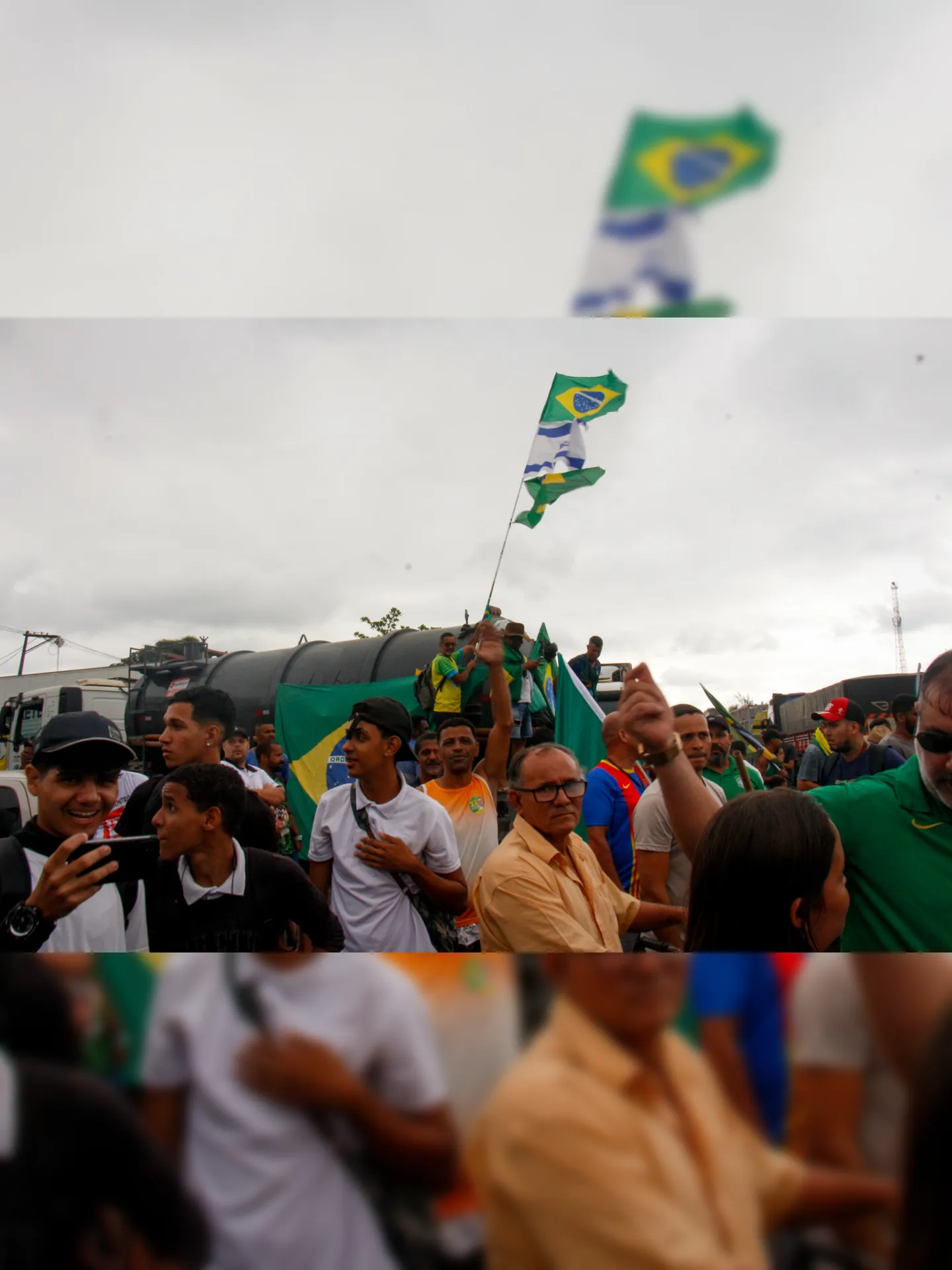 Manifestação em Itaboraí, ocorrida na manhã desta terça-feira (1º)
