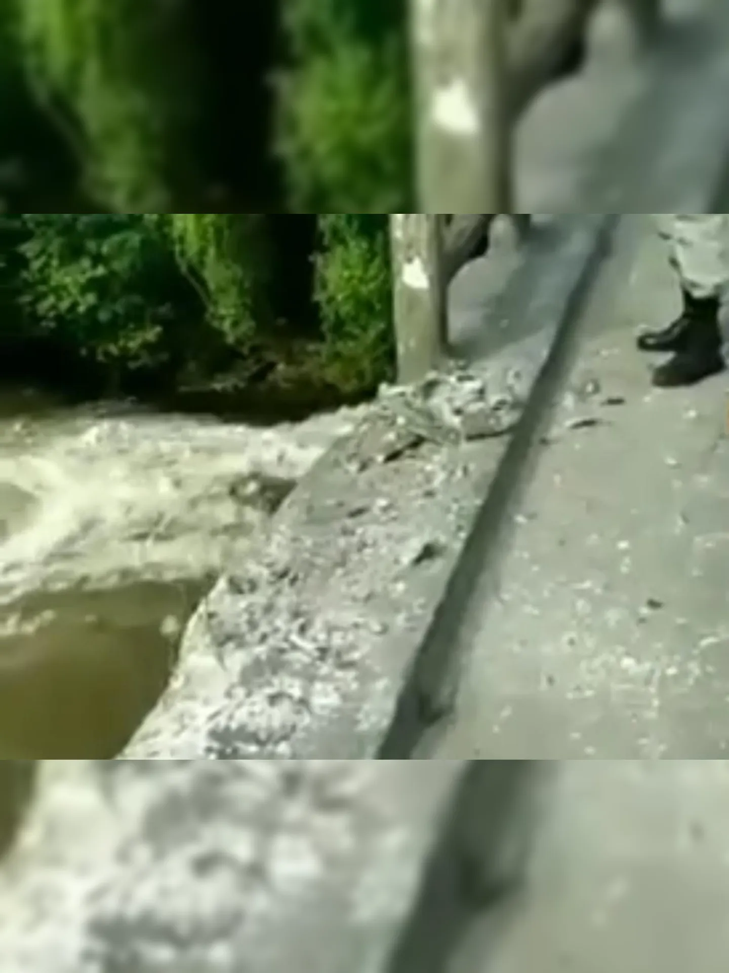 Carro despencou da ponte que liga Seropédica e Nova Iguaçu