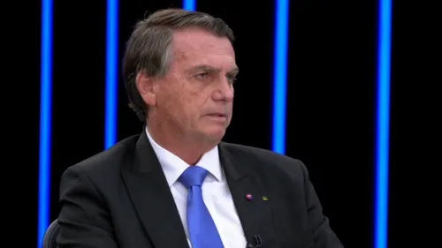 Presidente durante entrevista ao JN