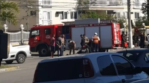 Bombeiros socorreram a vítima