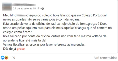 Imagem ilustrativa da imagem Refeição vegetariana em escolas municipais de Niterói gera debate