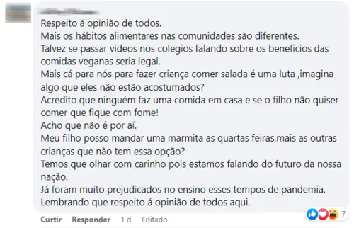 Imagem ilustrativa da imagem Refeição vegetariana em escolas municipais de Niterói gera debate