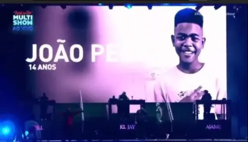 João Pedro foi homenageado no Rock in Rio no show do Racionais MC´s