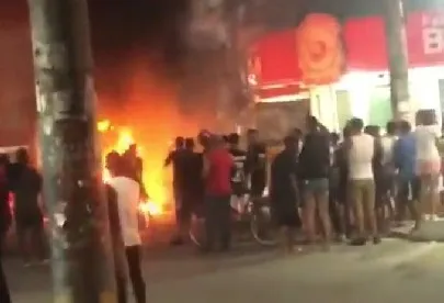 Protesto foi realizado em ruas de Miguel Couto