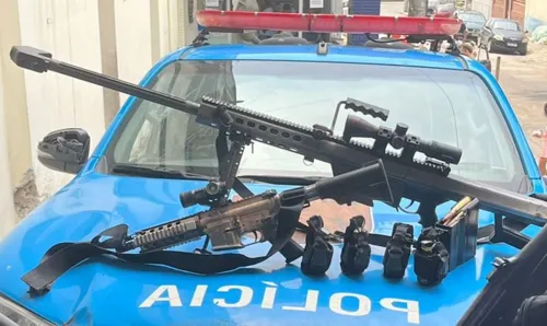 PM apreendeu armas durante o confronto