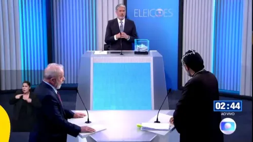 Jornalista demonstrou falta de paciência em alguns momentos do debate