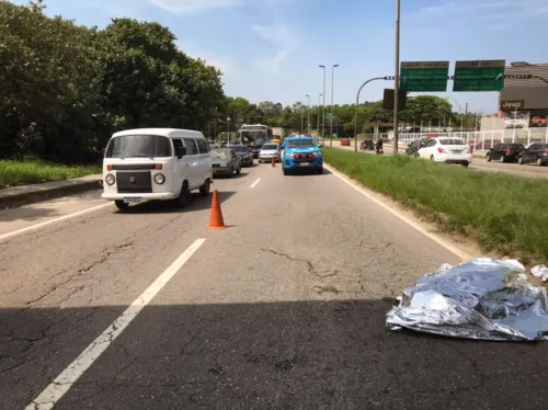 Acidente aconteceu próximo de uma base do Batalhão de Policiamento Rodoviário (BPRv)