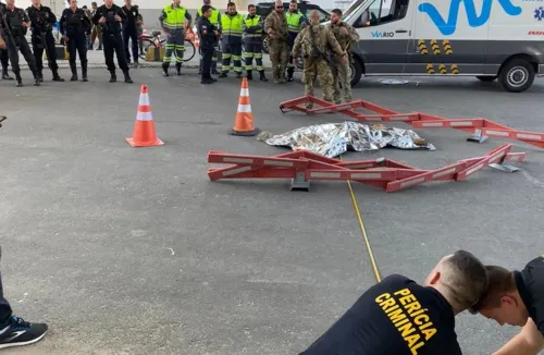 Agente caiu do viaduto após ser baleado e não resistiu