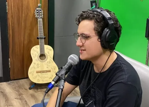 Bruno trabalha na produção de podcasts