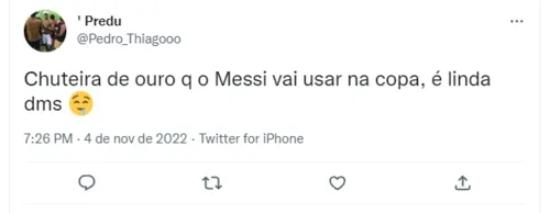 Imagem ilustrativa da imagem Chuteira que Messi usará na Copa vaza e fãs reagem: 'Absurdo'