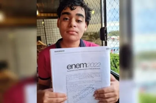 Jovem conseguiu o direito de fazer a prova novamente