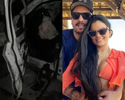 Casal fazia uma viagem rápida quando sofreu o acidente