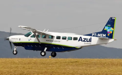 Avião do modelo Cessna C208 Grand Caravan não possui banheiros