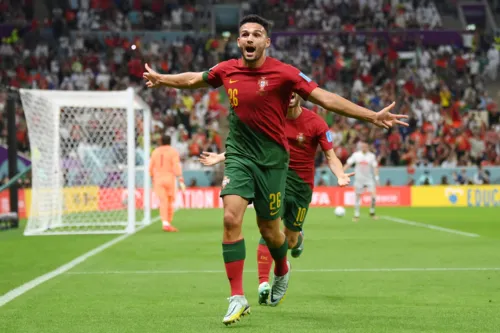 Substituto de Cristiano Ronaldo, Gonçalo Ramos foi o destaque da partida marcando três gols